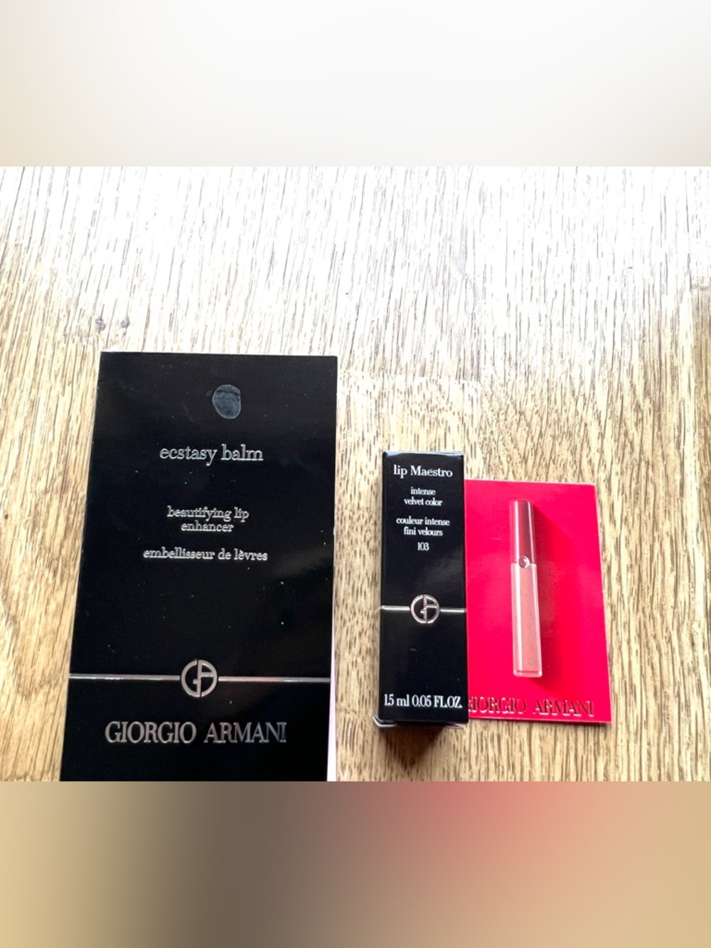 Giorgio Armani Lip Maestro and Lip Enhancer